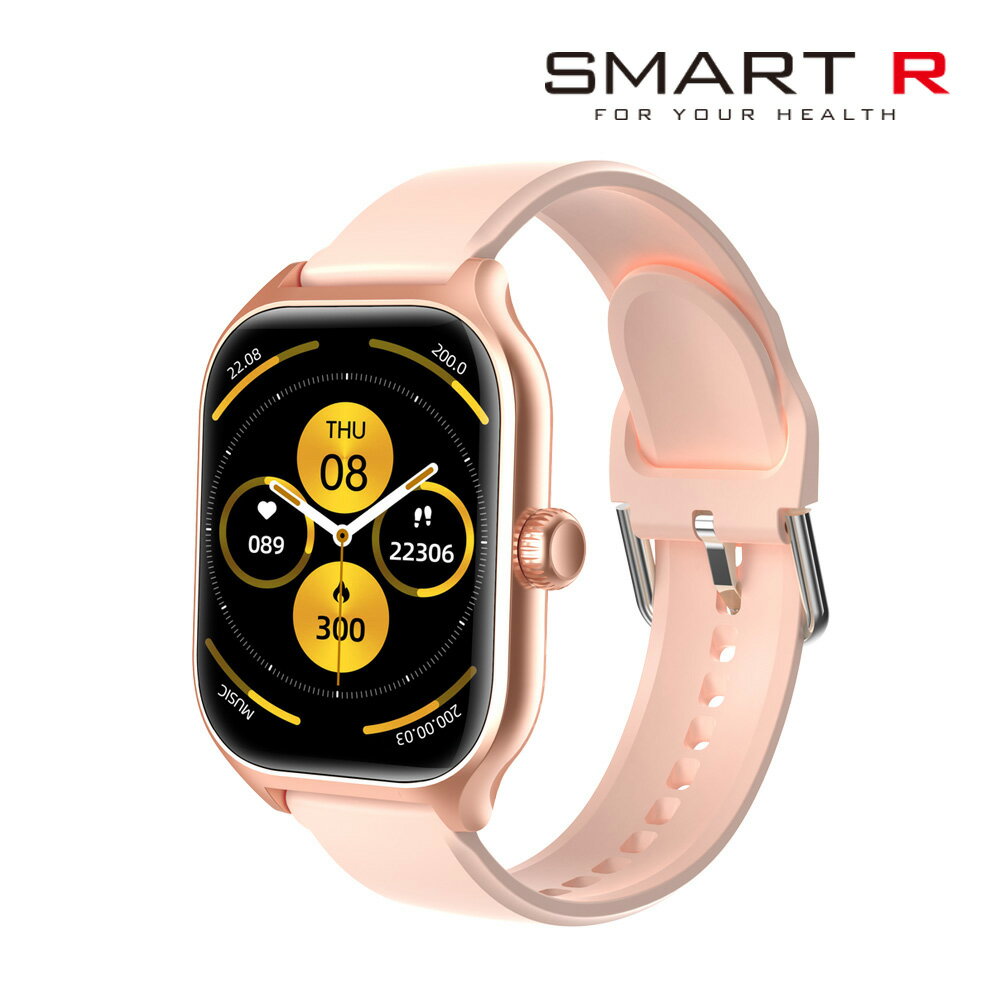 【国内正規品】SMART R スマートウォッチ Y-75 ピンク メンズ レディース 腕時計 スマートR【送料無料(※北海道・沖縄は1,000円)】