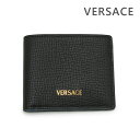 ヴェルサーチェ 二つ折り財布 DPU2463-1A13695-1B00V ブラック/ゴールド VERSACE メンズ【送料無料(※北海道・沖縄は1,000円)】