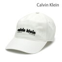 カルバンクライン ベースボールキャップ 4G5061G-110 ホワイト メンズ レディース Calvin Klein 帽子【送料無料(※北海道・沖縄は1,000円)】