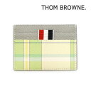 トムブラウン カードケース MAW193A L0041 340 パステルグリーン SINGLE CARD HOLDER W メンズ THOM BROWNE【送料無料(※北海道・沖縄は1,000円)】