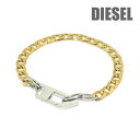 ディーゼル ブレスレット DX1437931 ゴールド/シルバー DIESEL アクセサリー メンズ【送料無料(※北海道・沖縄は1,000円)】