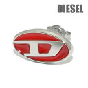 ディーゼル ピアス DX1443040 シルバー/レッド 片耳用 DIESEL アクセサリー メンズ【送料無料(※北海道・沖縄は1,000円)】