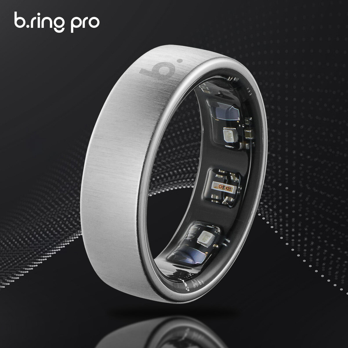 【公式|新発売】 b.ring pro スマートリング チタン 健康管理 睡眠管理 US7〜12号 最大7日間持続 Andro..