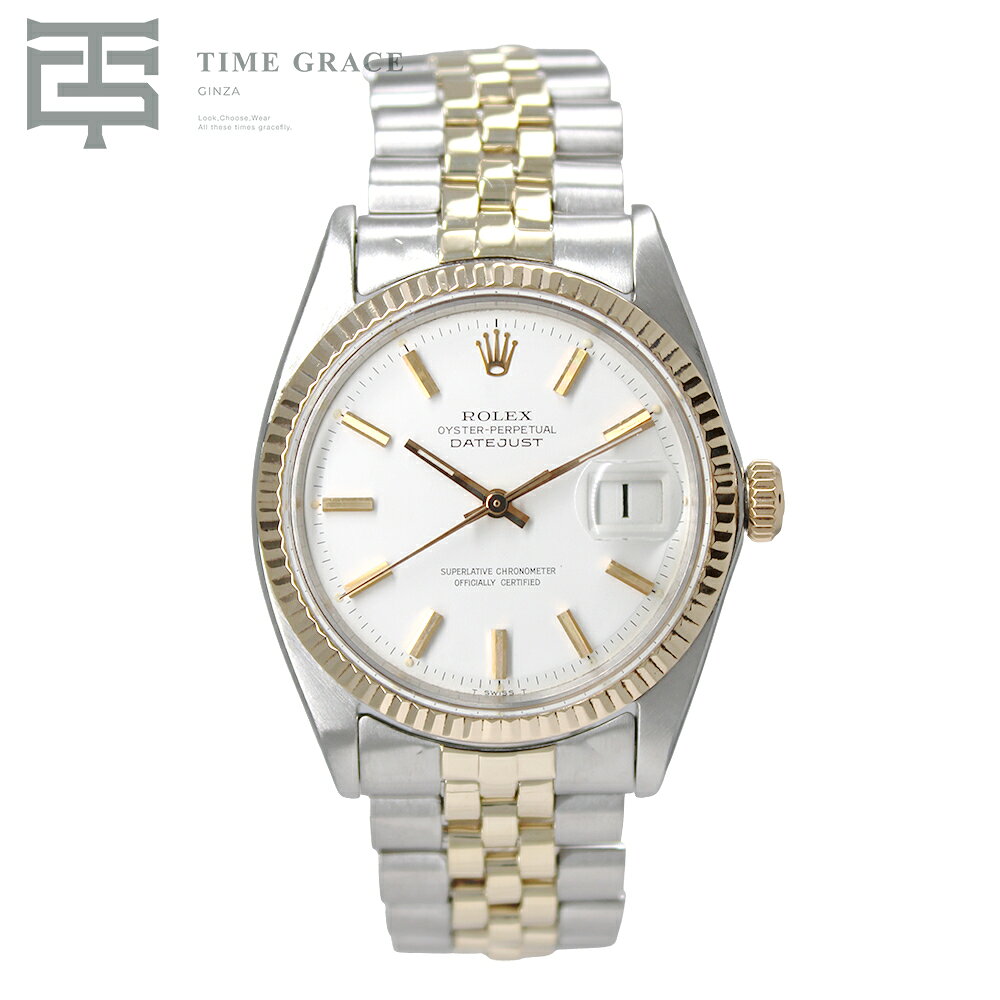 【中古】 ROLEX デイトジャスト ホワ