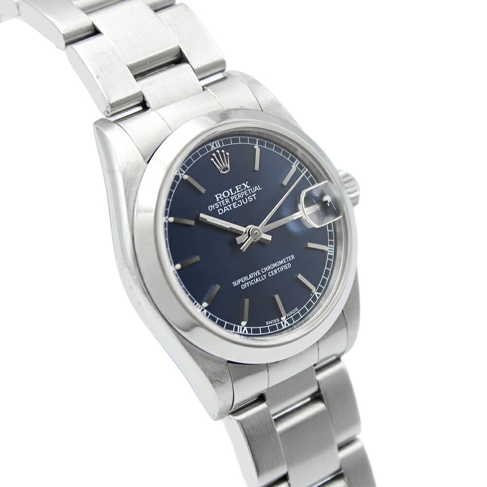 TIME GRACE GINZA 楽天市場店のロレックス デイトジャスト 31 ブルー オイスターブレス 78240 ROLEX 中古 腕時計｜アングル2
