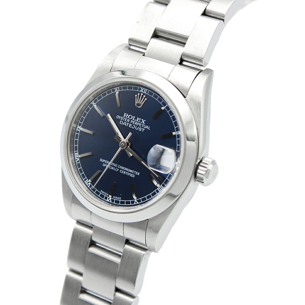 TIME GRACE GINZA 楽天市場店のロレックス デイトジャスト 31 ブルー オイスターブレス 78240 ROLEX 中古 腕時計｜アングル3