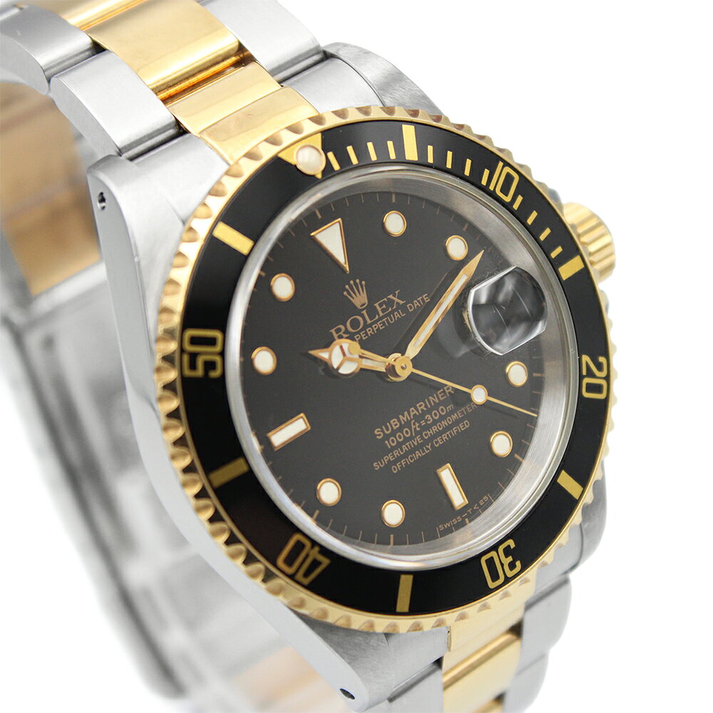 TIME GRACE GINZA 楽天市場店のロレックス サブマリーナ デイト 40 16613 ブラック ROLEX 中古 腕時計｜アングル2