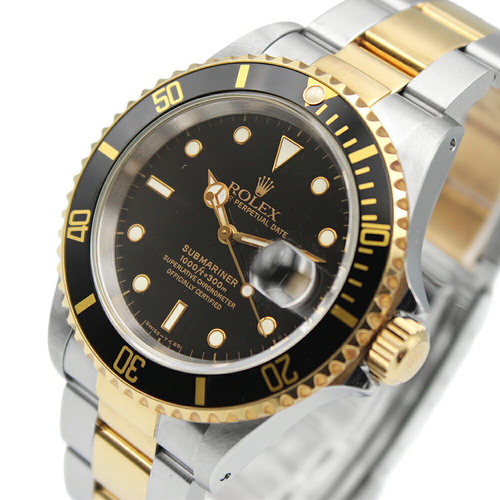 TIME GRACE GINZA 楽天市場店のロレックス サブマリーナ デイト 40 16613 ブラック ROLEX 中古 腕時計｜アングル3