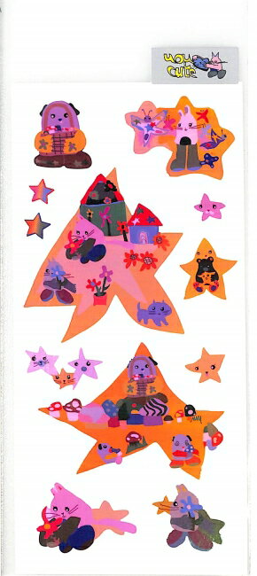 乐天商城 - 奥山 オーロラ シール uou cute スター ウサギ /