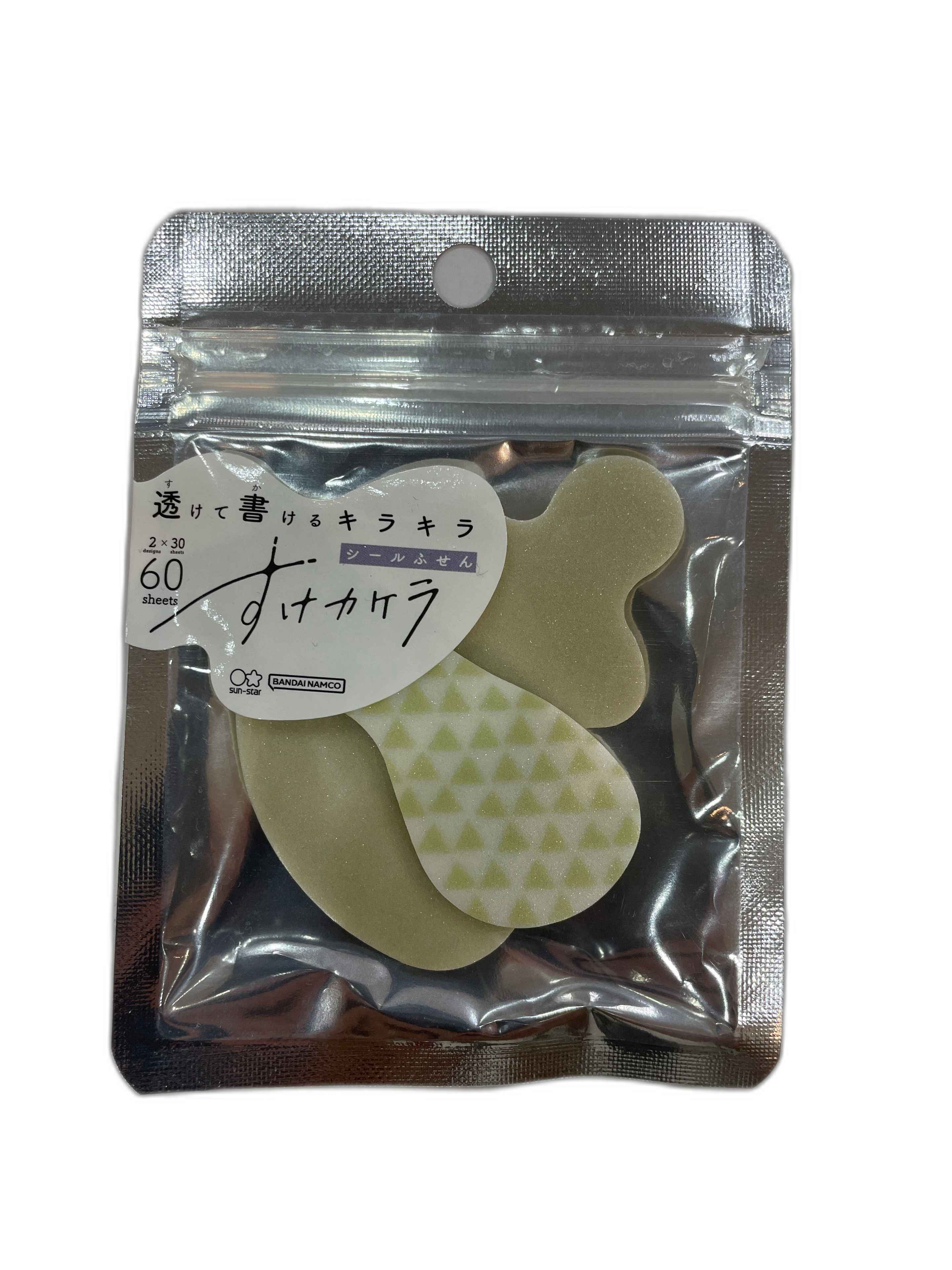 乐天商城 - サンスター文具 シールシールふせん すけカケラ キラキラ輝く三角シールふせん