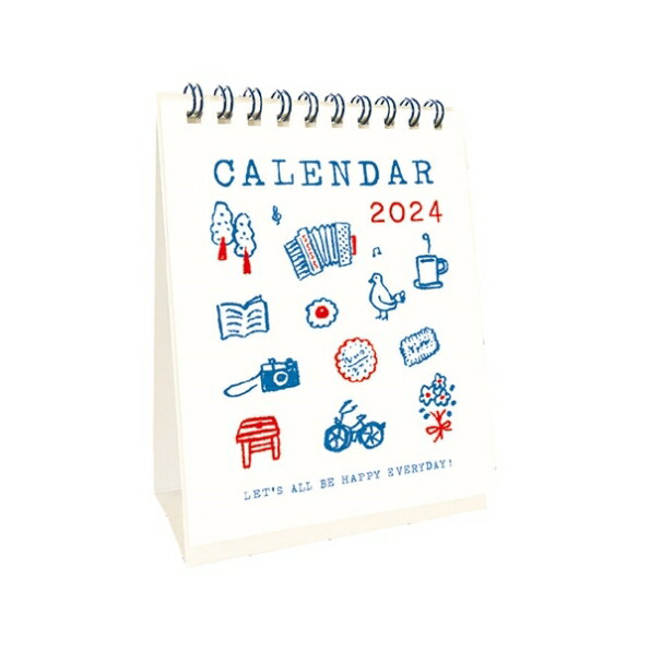 RYURYU リュリュ 2024年1月始まり カレンダー A6 ハンディメモカレンダー ベルーナ アデリアレトロ ガラスペン セット スケジュール帳 手帳のタイムキーパー