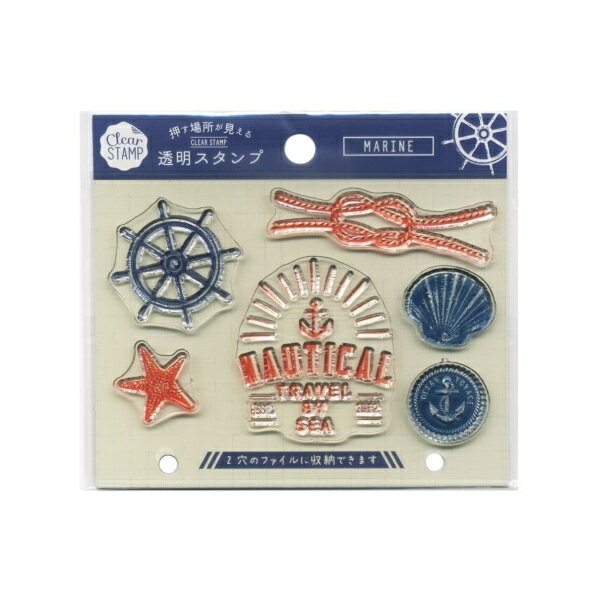 乐天商城 - KODOMONOKAO こどものかお スタンプ ・ クリアスタンプシート/MARINE マリン スタンプ台 インク かわいい キャラクター 手帳 イラスト 6mm 5個 3個 ごほうびスタンプ　事務　先生 スケジュール帳 手帳のタイムキーパー