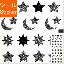 CLOTHES-PIN クローズピン シール ・ グリッターシール glitterseal 月と星 シルバー シール帳 福袋 丸 おしゃれ アルバム デコレーシ...
