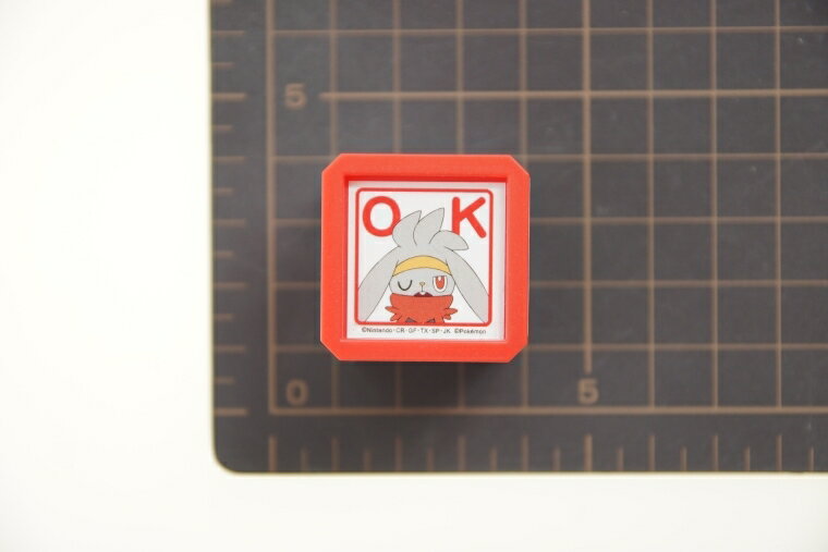 KODOMONOKAO こどものかお スタンプ ・ ポケモン浸透印SQ J ラビフット OK スタンプ台 インク かわいい キャラクター 手帳 イラスト 6mm 5個 3個 ごほうびスタンプ　事務　先生 スケジュール帳 手帳のタイムキーパー