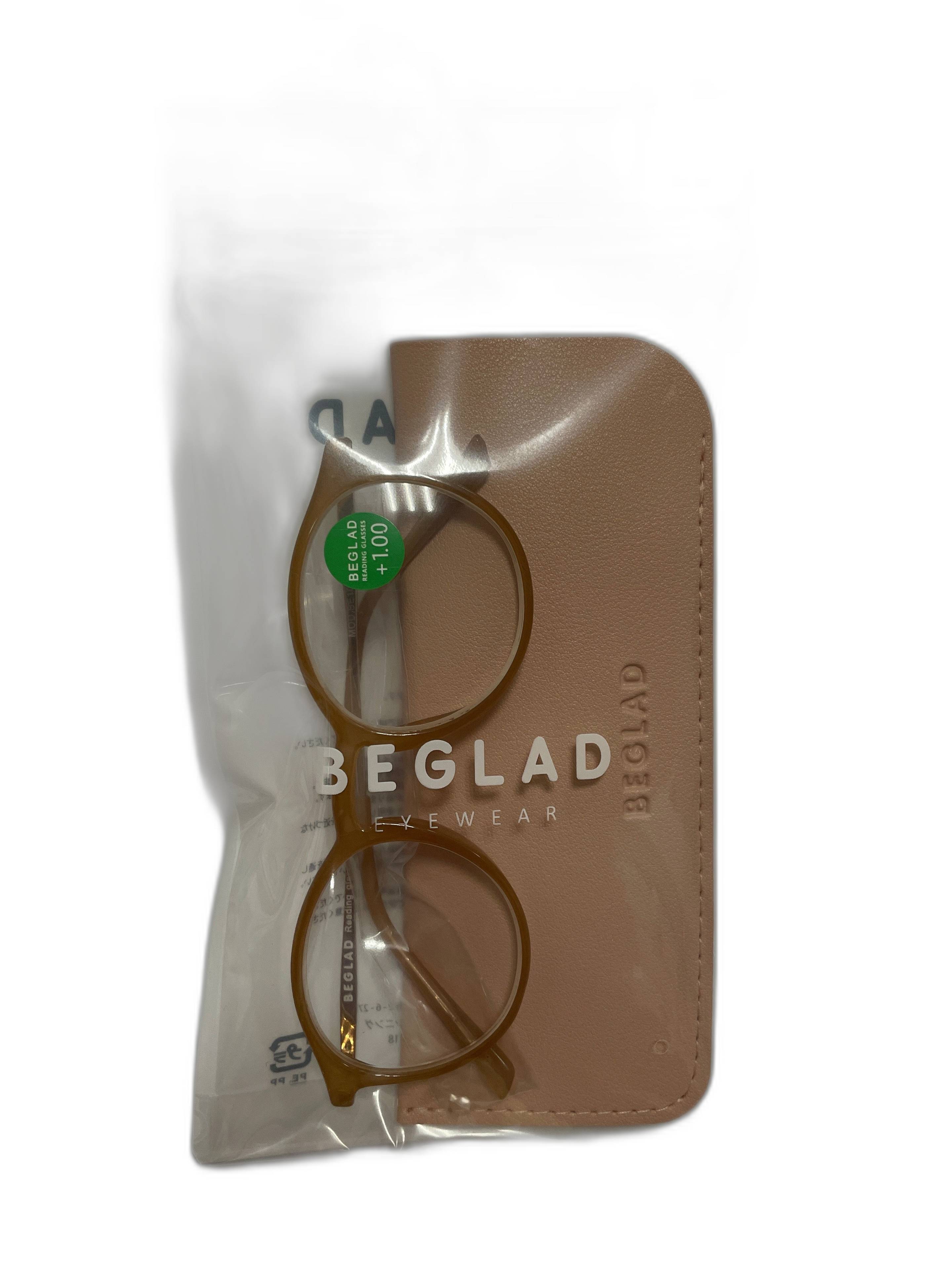 ビグラッド 老眼鏡 【ピンク 】　+1.00 キースプランニング 老眼鏡 おしゃれ おしゃれな老眼鏡：いつでもどこでもスマートに！BEGLADリーディンググラス ピンク フレーム 桃 色