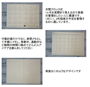 RYU RYU リュリュ 2019年4月始まり(2019年2月始まり) 手帳 月間式(月間ブロック) A6 A6スケジュール帳 いちご 自転車 小物　大人かわいい　おしゃれ　可愛い　リフィル　ほぼ 日　干支 スケジュール帳 手帳のタイムキーパー