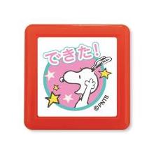 乐天商城 - コドモノカオ スヌーピー 浸透印 スタンプ デキタ / ごほうびスタンプ ピーナッツ かわいい 先生用
