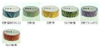 MT エムティ シール ・ mt1P花菱・留紺(とめこん) デザイン文具 スケジュール帳 手帳のタイムキーパー