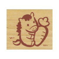 こどものかお こどものかお ニューイヤースタンプ　にんじん馬 11294002 |