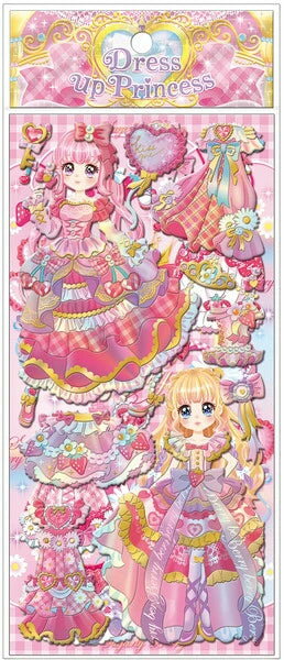 Rakuten - ドレスアッププリンセスシール シュガーリーベリープリンセス クーリア 着せ替えシール プリンセス いちご 女の子 ぷっくり 箔押し ラメ Q-LIA 01261 4550391012619