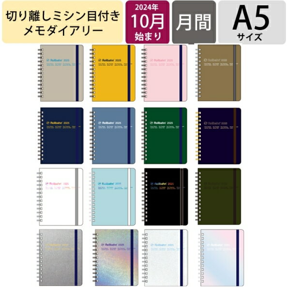  DELFONICS デルフォニックス 2024年10月始まり(2025年1月始まり) 手帳 月間式(ブロック) A5 ロルバーン ダイアリー シャンス メタリック オム 巳 おしゃれ 大人かわいい 手帳カバー ダイアリー 修正テープ スケジュール帳