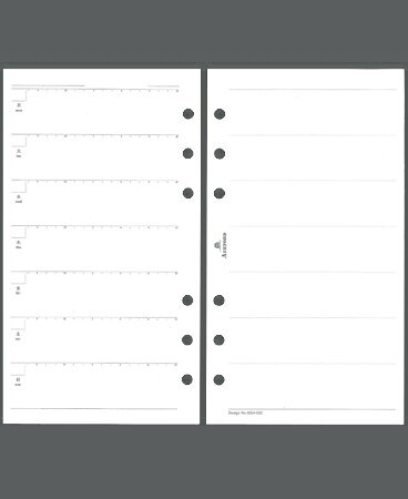 ASHFORD アシュフォード システム手帳リフィル バイブル(6穴) 週間ダイアリー日付無レフト式 バイブルサイズ 6穴 6穴 M5 ポケット シーズンゲーム リング 本革 マークス a5 スケジュール帳 手帳のタイムキーパー
