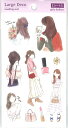 PINEBOOK パインブック シール ・ Mシール ラージ デコ 女の子 ガーリー シール帳 福袋 丸 おしゃれ アルバム デコレーション ハート 大量 ステ...