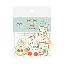 古川紙工 シール ・和紙フレークシールふんわりさくらんぼ スケジュール帳 手帳のタイムキーパー