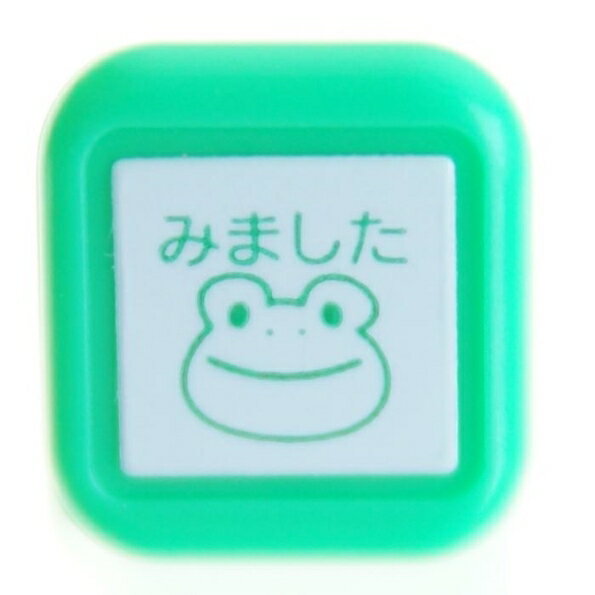 KODOMONOKAO こどものかお スタンプ ・ スケジュール浸透印 カエル みました スタンプ台 インク かわいい キャラクター 手帳 イラスト 6mm 5...