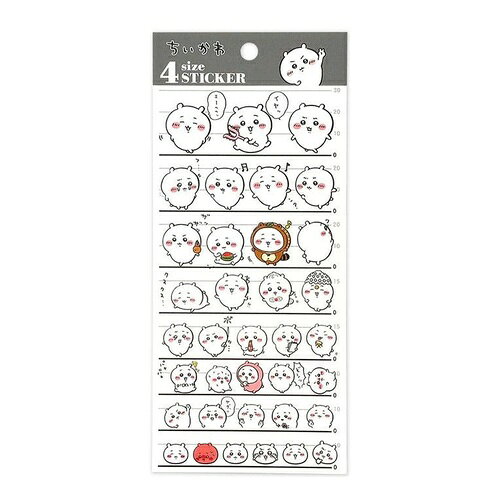 ちいかわ 4サイズステッカー カミオジャパン 4550432275416 / シール 手帳デコ