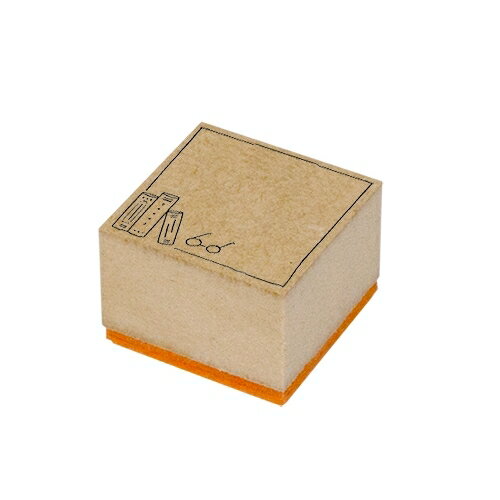 YAMAZAKURA 山櫻 スタンプ ・ 枠はんこ 正方形 mizutama01 本とメガネ スタンプ台 インク かわいい キ..