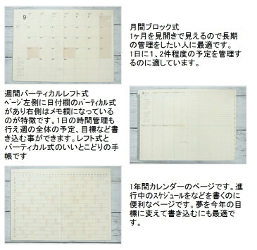 手帳 2022 LACONIC ラコニック 2022年1月始まり(2021年9月始まり) 手帳 週間バーティカルレフト式(バーチカル) B6 2109 B6VL NON FICTION スケジュール帳 仕事計画 ニコアンド niko and 大人かわいい おしゃれ 可愛い キャラクター 手帳カバ