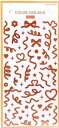 KAMIO JAPAN カミオジャパン シール ・ カラー ロゴ シール アプリコット APRICOT リボン ハート シール帳 福袋 キャラクター おしゃれ ...