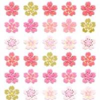 Rakuten - 奥山 和風シール リアル桜 5列 / 花シール 手帳デコレーション 日記用 春