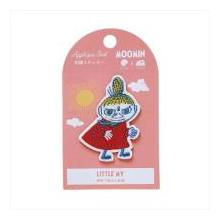 学習研究社 M/M刺繍ステッカー(リトルミイ橙) / ムーミン リトルミイ ミイ 刺繍ステッカー ワッペン風 赤ワンピース キャラクターグッズ