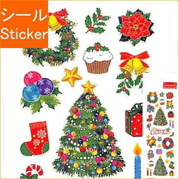 OKUYAMA 奥山 シール 冬(ふゆ) ・ 季節ラメ入りシールMERRYCHRISTMAS シール帳 福袋 スケジュール デコ ステッカー ダイアリー クリスマス サンタ リース ツリー シール スケジュール帳 手帳のタイムキーパー