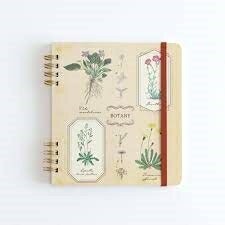GreenFlash グリーンフラッシュ リングノート・スクエア(植物学) スケジュール帳 手帳のタイムキーパー　学校　ゴムバンド　ハードカバー