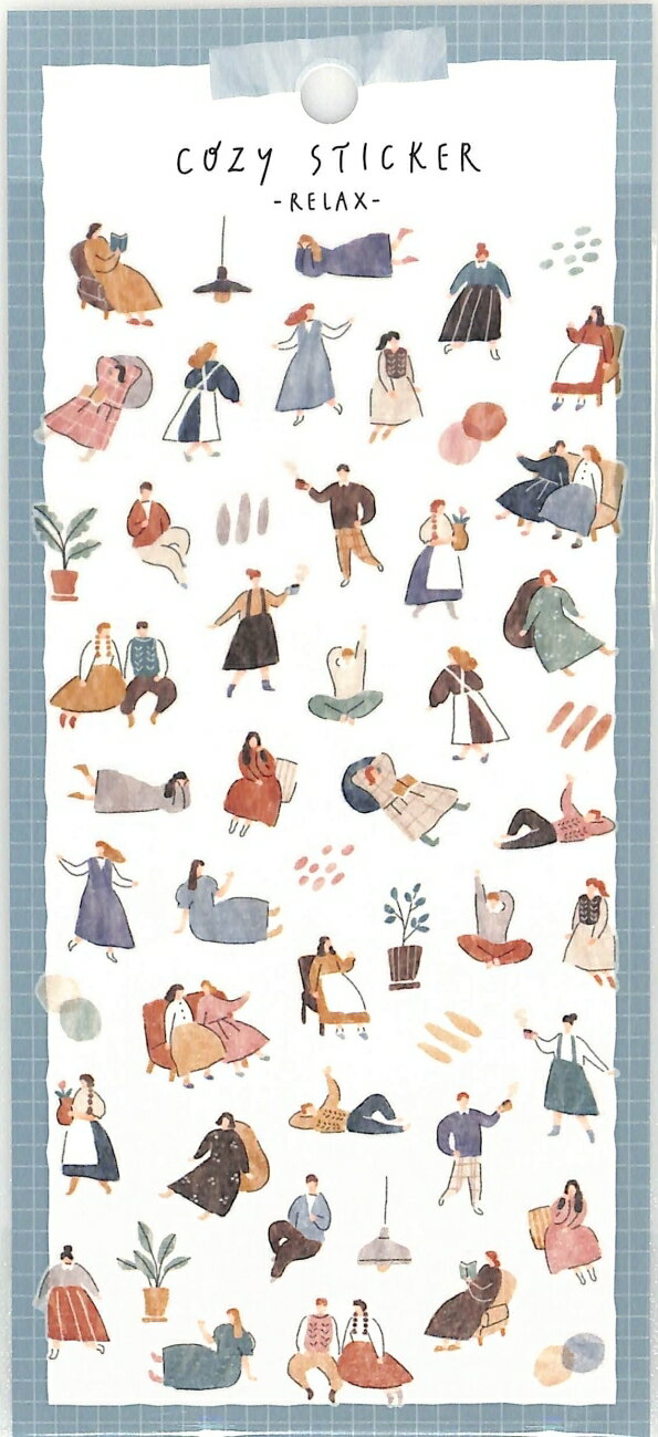 MINDWAVE マインドウェイブ シール ・ コウジー ステッカー 81699 リラックス シール帳 福袋 スケジュール デコ キャラクター ステッカー ダイアリー スケジュール帳 手帳のタイムキーパー