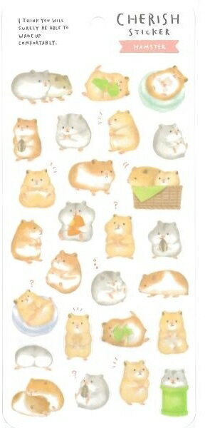 MINDWAVE マインドウェイブ シール ・ チェリッシュ ステッカー 81728 ハムスター ジャンガリアン シール帳 福袋 ナチュラル おしゃれ アルバム デコレーション 大量 ステッカー スマホ ごほうび 花 かわいい スケジュール帳 手帳のタイムキーパー