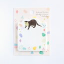 GREENFLASH グリーンフラッシュ 手帳小物 ・ Animal Series スティッキーメモ カワウソ 付箋紙 ポストイット ふせん かわいい おしゃれ...