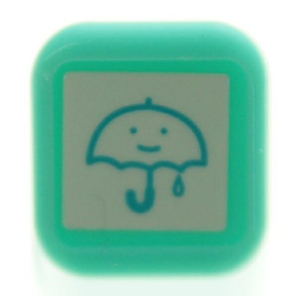 KODOMONOKAO こどものかお スタンプ ・ スケジュール浸透印 雨 天気 スタンプ台 インク かわいい キャラクター 手帳 イラスト 6mm ごほうびス...