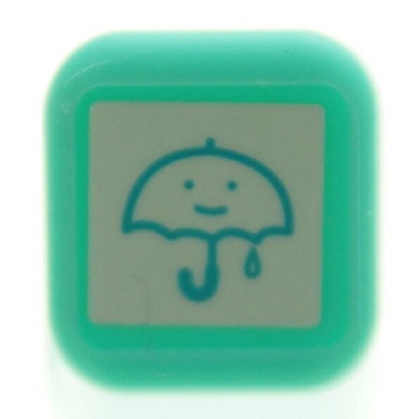 KODOMONOKAO こどものかお スタンプ ・ スケジュール浸透印 雨 天気 スタンプ台 インク かわいい キャラクター 手帳 イラスト 6mm ごほうびスタンプ 事務 先生 スケジュール帳 手帳のタイムキーパー