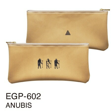 EL COMMUN エルコミューン バック・小物 ・ EGYPTIAN FLAT PEN CASE エジプシャン フラットペンケース ANUBIS ペンケース 筆箱 シンプル おしゃれ 大容量 クリア スケジュール帳 手帳のタイムキーパー