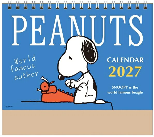 【予約★9月中旬発送】 カレンダー 2027年 スクエア スヌーピー PEANUTS 卓上 2027 キャラクター かわいい 大安 仏滅 友引 六曜入り 書き込み オフィス 180×193×10mm square 手帳のタイムキーパー