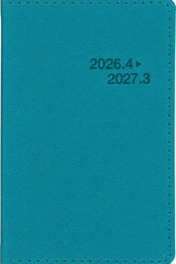 HAKUBUNKAN 博文館新社 2026 4月始まり 手帳 B7 4777 ミニ手帳 ターコイズ 手帳 diary 博文館 日記 デザイン 手帳カバー ダイアリー ビジネス スケジュール帳 手帳のタイムキーパー