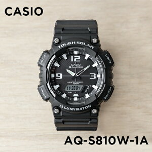 【並行輸入品】【10年保証】【日本未発売】CASIO カシオ スタンダード AQ-S810W-1A 腕時計 メンズ レディース キッズ 子供 男の子 女の子 チープカシオ チプカシ アナデジ 日付 ソーラー 防水 ブラック 黒 海外モデル 送料無料