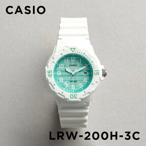 【並行輸入品】【10年保証】【日本未発売】CASIO STANDARD LADYS カシオ スタンダード LRW-200H-3C 腕時計 時計 ブランド レディース キッズ 子供 チープカシオ チプカシ アナログ 日付 防水 ホワイト 白 グリーン 緑 チェック 海外モデル 送料無料