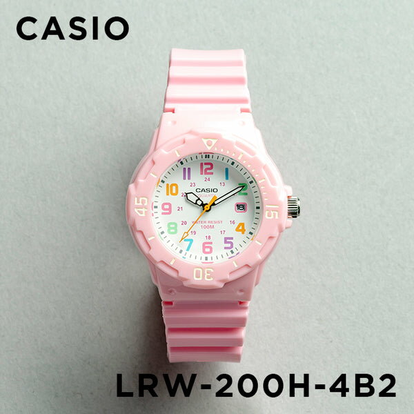 カシオ 腕時計 女の子 【並行輸入品】【10年保証】【日本未発売】CASIO STANDARD LADYS カシオ スタンダード LRW-200H-4B2 腕時計 時計 ブランド レディース キッズ 子供 女の子 チープカシオ チプカシ アナログ 日付 防水 ピンク ホワイト 白 海外モデル 送料無料