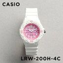 【並行輸入品】【10年保証】【日本未発売】CASIO STANDARD LADYS カシオ スタンダード LRW-200H-4C 腕時計 時計 ブランド レディース キッズ 子供 チープカシオ チプカシ アナログ 日付 防水 ホワイト 白 ピンク チェック 海外モデル 送料無料