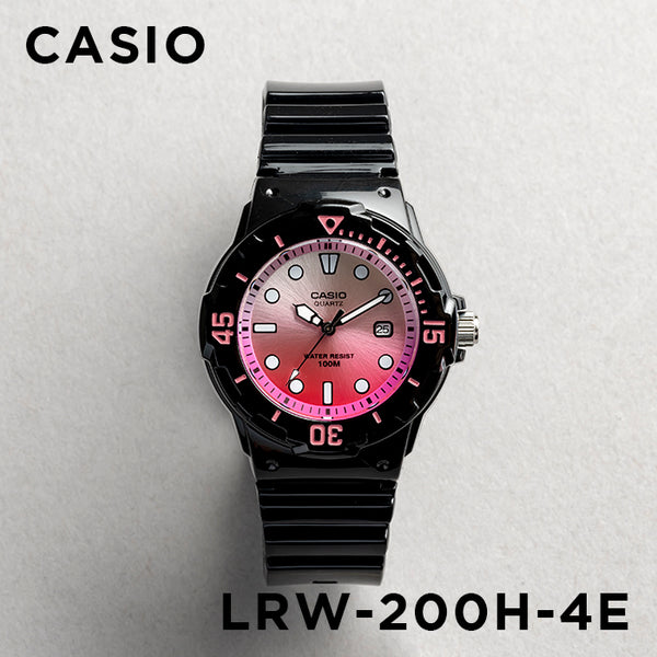 【並行輸入品】【10年保証】【日本未発売】CASIO STANDARD LADYS カシオ スタンダード LRW-200H-4E 腕時計 時計 ブラ…